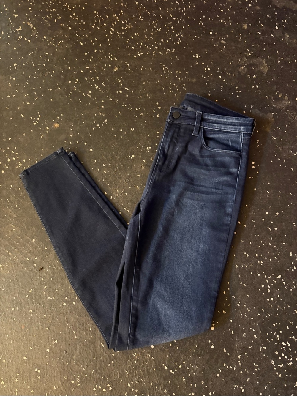 L'AGENCE Women's Straight Leg Jeans in Indigo Blue